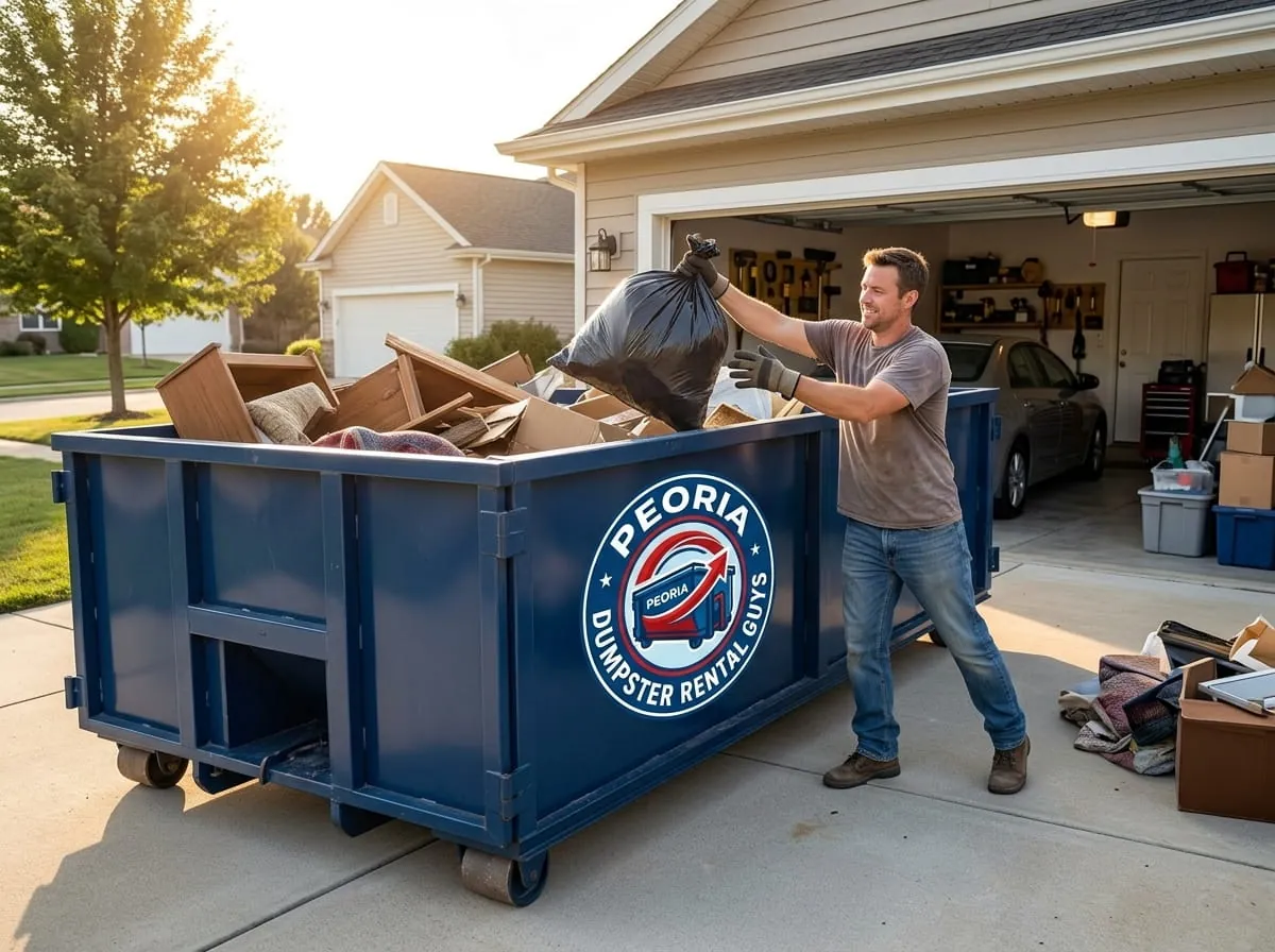 15 yard dumpster used for a renovation in Peoria, AZ